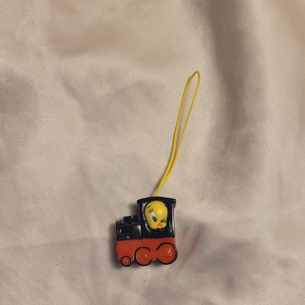 Warner Bros. Tweety Train Charm in Yellow, Black, Orange